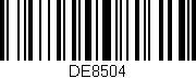 Código de barras (EAN, GTIN, SKU, ISBN): 'DE8504'