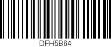 Código de barras (EAN, GTIN, SKU, ISBN): 'DFH5B64'