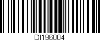 Código de barras (EAN, GTIN, SKU, ISBN): 'DI196004'
