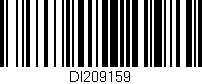 Código de barras (EAN, GTIN, SKU, ISBN): 'DI209159'