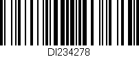 Código de barras (EAN, GTIN, SKU, ISBN): 'DI234278'