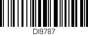 Código de barras (EAN, GTIN, SKU, ISBN): 'DI9787'