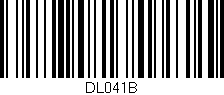 Código de barras (EAN, GTIN, SKU, ISBN): 'DL041B'