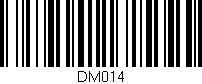 Código de barras (EAN, GTIN, SKU, ISBN): 'DM014'