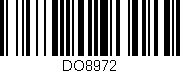 Código de barras (EAN, GTIN, SKU, ISBN): 'DO8972'