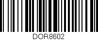 Código de barras (EAN, GTIN, SKU, ISBN): 'DOR8602'