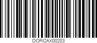 Código de barras (EAN, GTIN, SKU, ISBN): 'DORCAX00203'