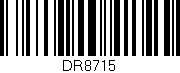 Código de barras (EAN, GTIN, SKU, ISBN): 'DR8715'