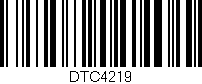 Código de barras (EAN, GTIN, SKU, ISBN): 'DTC4219'