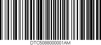 Código de barras (EAN, GTIN, SKU, ISBN): 'DTC5088000001AM'