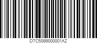 Código de barras (EAN, GTIN, SKU, ISBN): 'DTC5088000001AZ'