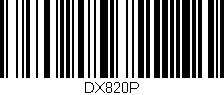 Código de barras (EAN, GTIN, SKU, ISBN): 'DX820P'