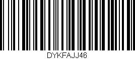 Código de barras (EAN, GTIN, SKU, ISBN): 'DYKFAJJ46'