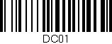 Código de barras (EAN, GTIN, SKU, ISBN): 'Dc01'