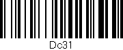 Código de barras (EAN, GTIN, SKU, ISBN): 'Dc31'