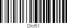 Código de barras (EAN, GTIN, SKU, ISBN): 'Dlct51'