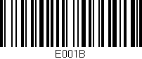 Código de barras (EAN, GTIN, SKU, ISBN): 'E001B'