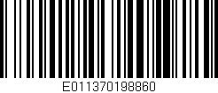Código de barras (EAN, GTIN, SKU, ISBN): 'E011370198860'