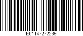 Código de barras (EAN, GTIN, SKU, ISBN): 'E01147272235'