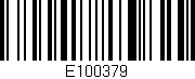 Código de barras (EAN, GTIN, SKU, ISBN): 'E100379'