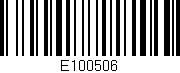 Código de barras (EAN, GTIN, SKU, ISBN): 'E100506'