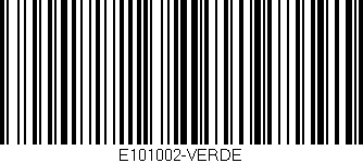 Código de barras (EAN, GTIN, SKU, ISBN): 'E101002-VERDE'