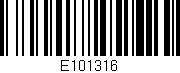 Código de barras (EAN, GTIN, SKU, ISBN): 'E101316'