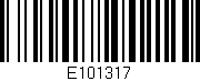 Código de barras (EAN, GTIN, SKU, ISBN): 'E101317'