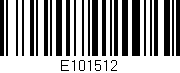 Código de barras (EAN, GTIN, SKU, ISBN): 'E101512'