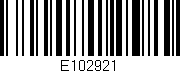 Código de barras (EAN, GTIN, SKU, ISBN): 'E102921'
