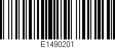 Código de barras (EAN, GTIN, SKU, ISBN): 'E1490201'