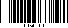 Código de barras (EAN, GTIN, SKU, ISBN): 'E1548000'