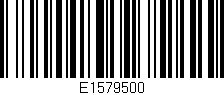 Código de barras (EAN, GTIN, SKU, ISBN): 'E1579500'