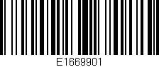 Código de barras (EAN, GTIN, SKU, ISBN): 'E1669901'