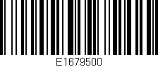 Código de barras (EAN, GTIN, SKU, ISBN): 'E1679500'