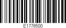 Código de barras (EAN, GTIN, SKU, ISBN): 'E1778500'