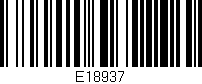 Código de barras (EAN, GTIN, SKU, ISBN): 'E18937'