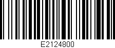 Código de barras (EAN, GTIN, SKU, ISBN): 'E2124800'