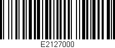 Código de barras (EAN, GTIN, SKU, ISBN): 'E2127000'