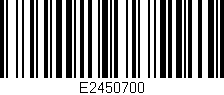 Código de barras (EAN, GTIN, SKU, ISBN): 'E2450700'