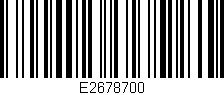 Código de barras (EAN, GTIN, SKU, ISBN): 'E2678700'