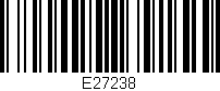Código de barras (EAN, GTIN, SKU, ISBN): 'E27238'