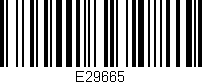 Código de barras (EAN, GTIN, SKU, ISBN): 'E29665'