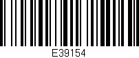 Código de barras (EAN, GTIN, SKU, ISBN): 'E39154'