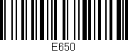 Código de barras (EAN, GTIN, SKU, ISBN): 'E650'