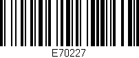 Código de barras (EAN, GTIN, SKU, ISBN): 'E70227'