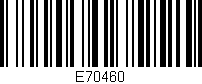Código de barras (EAN, GTIN, SKU, ISBN): 'E70460'