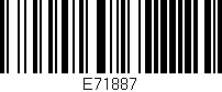 Código de barras (EAN, GTIN, SKU, ISBN): 'E71887'