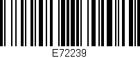 Código de barras (EAN, GTIN, SKU, ISBN): 'E72239'
