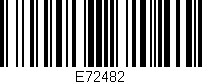 Código de barras (EAN, GTIN, SKU, ISBN): 'E72482'